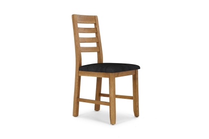 Bergen Oak Dining Chair with Victoria Steel Seat (Pair) Bergen Oak Dining Chair with Victoria Steel Seat (Pair)