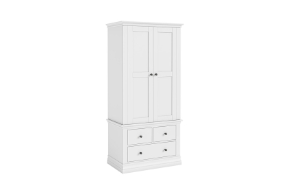 Bordeaux Painted White Gents Wardrobe
