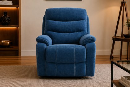 Halo Tech Fabric Power Head Tilt Recliner Chair