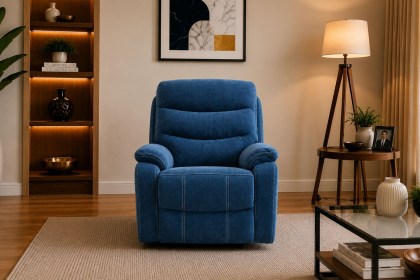 Halo Tech Fabric Power Head Tilt Recliner Chair