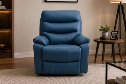 Halo Tech Leather Power Head Tilt Recliner Chair
