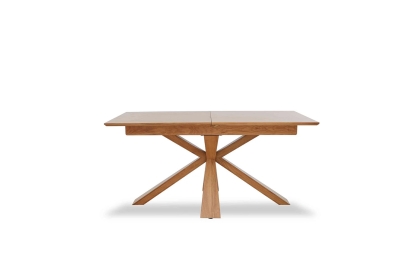 Heron Industrial Oak 160-200cm Extending Dining Table with Wooden Base
