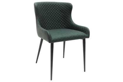 Heron Industrial Dining Chairs in Bottle Green PU (Pair) Heron Industrial Dining Chairs in Bottle Green PU (Pair)