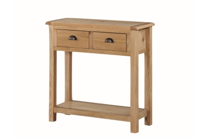 Kilmore Oak 2 Drawer Hall Console Table