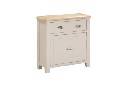 Windermere Painted Oyster Grey Oak Compact Sideboard