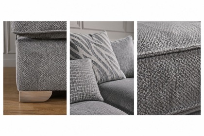 Fantasy L Shape Corner Chaise Sofa With Standard Back