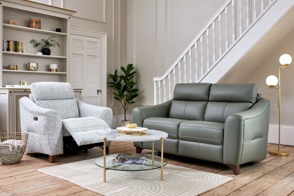 G Plan Monza Leather 2 Seater Recliner Sofa