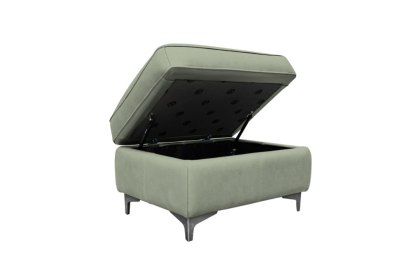 G Plan Monza Leather Storage Footstool