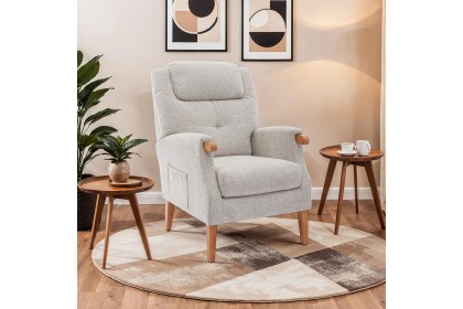 GFA Isla Fireside Chair in Linen Fabric
