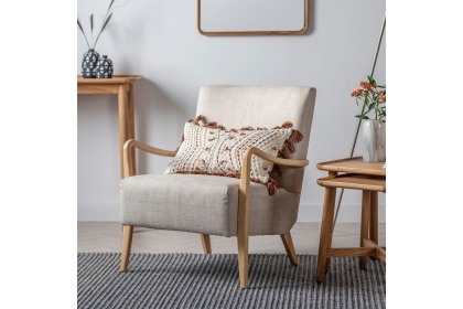 Gallery Direct Chedworth Armchair in Natural Linen Fabric