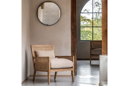 Gallery Direct Nagoya Rattan Armchair with Natural Seat Cushions