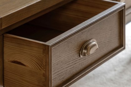 Gallery Direct Hardwick Smoked Oak 2 Drawer Coffee Table Gallery Direct Hardwick Smoked Oak 2 Drawer Coffee Table