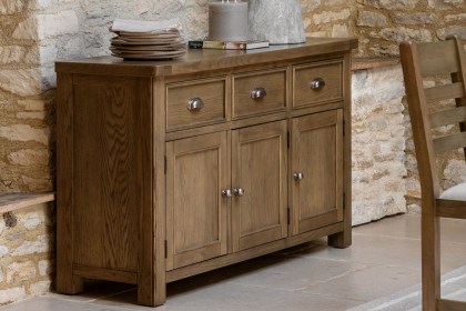 Gallery Direct Hardwick Smoked Oak Large Sideboard