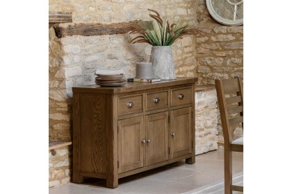 Gallery Direct Hardwick Smoked Oak Large Sideboard