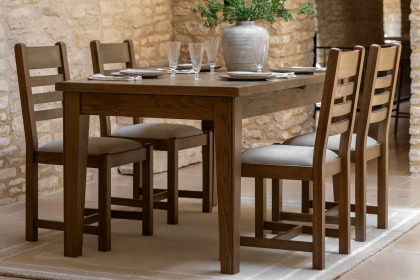 Gallery Direct Hardwick Smoked Oak Ext 160-210cm Dining Table Gallery Direct Hardwick Smoked Oak Ext 160-210cm Dining Table