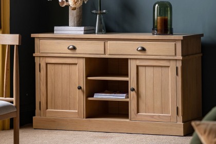 Gallery Direct Eton Natural 2 Door 2 Drawer Sideboard