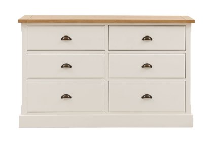 Gallery Direct Eton Painted White 6 Drawer Chest of Drawers
