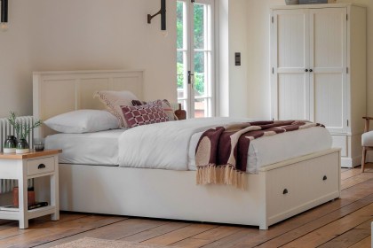 Gallery Direct Eton Painted White Storage Bedframe