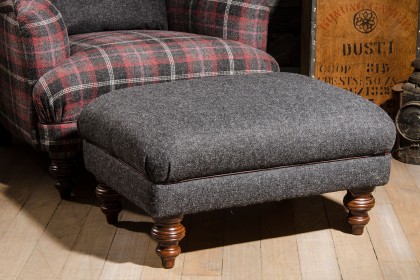 Tetrad Braemar Harris Tweed Stool Tetrad Braemar Harris Tweed Stool