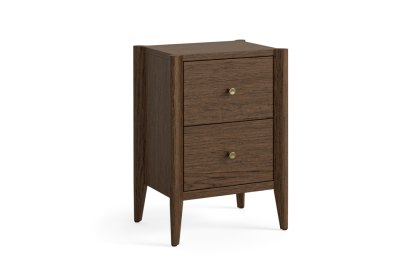 Paris Brown 2 Drawer Bedside