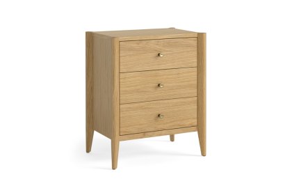 Paris Natural 3 Drawer Bedside