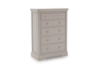 Mabel Wooden 8 Drawer Chest in Painted Taupe Finish