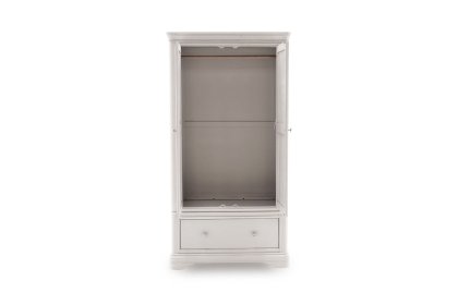 Mabel Wooden 2 Door Wardrobe in Painted Taupe Finish Mabel Wooden 2 Door Wardrobe in Painted Taupe Finish