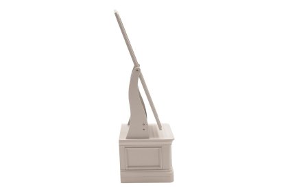 Mabel Wooden Cheval Mirror in Painted Taupe Finish