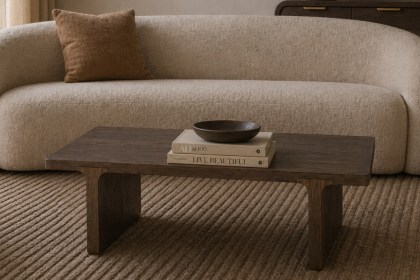 California Dark Oak Rectangular Coffee Table