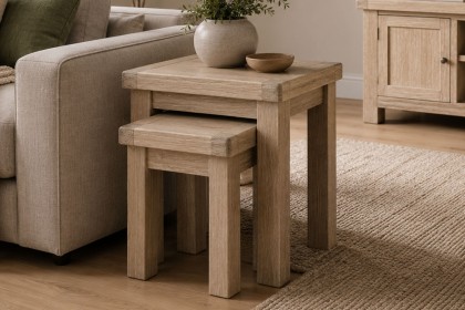 Normandy White Wash Nest Of Tables