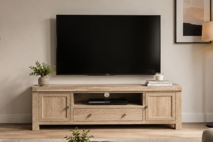 Normandy White Wash 190cm TV Unit