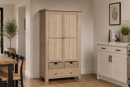 Normandy White Wash Kitchen Larder Unit
