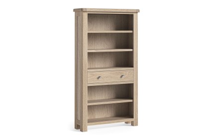 Normandy White Wash Large Bookcase