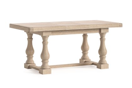 Normandy White Wash Small Ext 140-185cm Trestle Dining Table