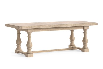 Normandy White Wash Large Ext 200-245cm Trestle Dining Table