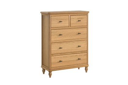 Verona Oak 2 Over 3 Chest of Drawers