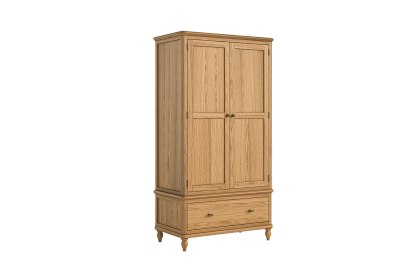 Verona Oak Gents Double Wardrobe