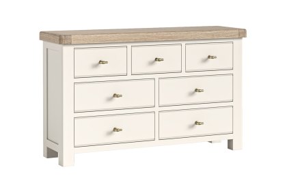 Windsor Country Oak Painted 3 Over 4 Chest of Drawers