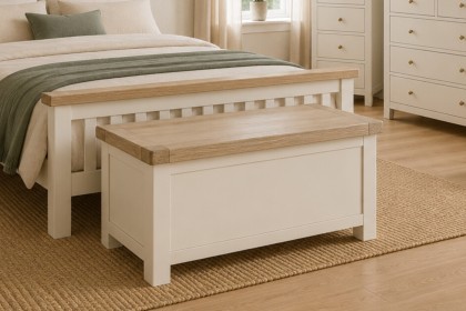 Windsor Country Oak Painted Blanket Box