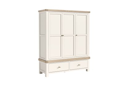 Windsor Country Oak Painted Triple Wardrobe Windsor Country Oak Painted Triple Wardrobe
