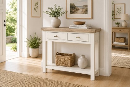 Windsor Country Oak Painted Console Table