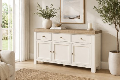 Windsor Country Oak Painted Large Sideboard Windsor Country Oak Painted Large Sideboard