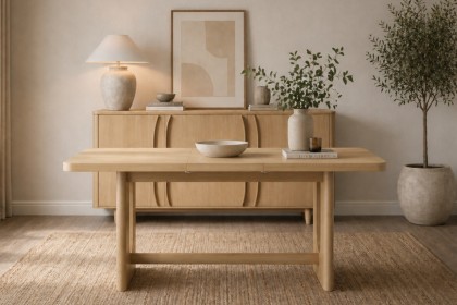 Cara Oak Small 150-190cm Extending Dining Table Cara Oak Small 150-190cm Extending Dining Table
