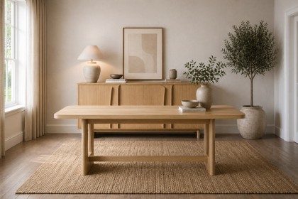 Cara Oak Large 200-245cm Extending Dining Table