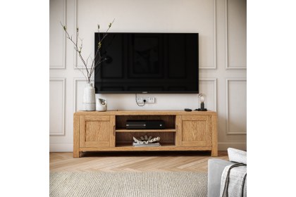 Thurlestone Oak Large TV Unit