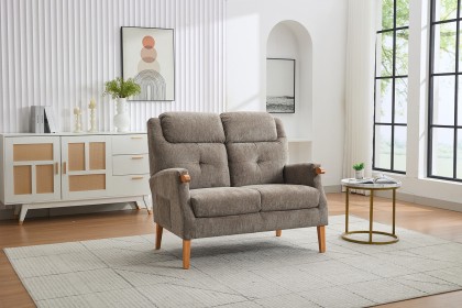 GFA Isla Fireside 2 Seater Sofa in Mink Fabric