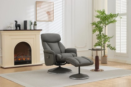 Sahara Full Leather & Fabric Swivel Chair & Stool Sahara Full Leather & Fabric Swivel Chair & Stool