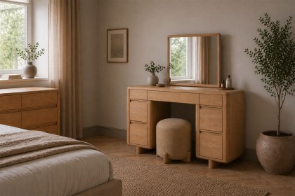 Flynn Natural Oak Dressing Table Mirror