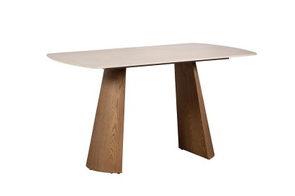 Lusso Ash 135cm Dining Table with Sintered Stone Top