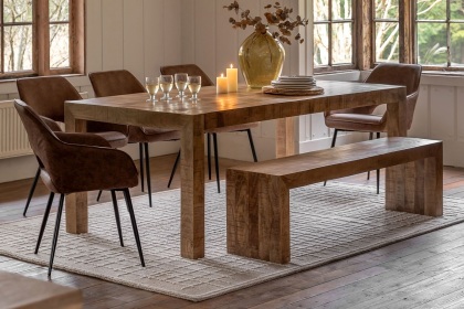 Gallery Direct Iowa Dining Table Natural 2000x1000x750mm Gallery Direct Iowa Dining Table Natural 2000x1000x750mm